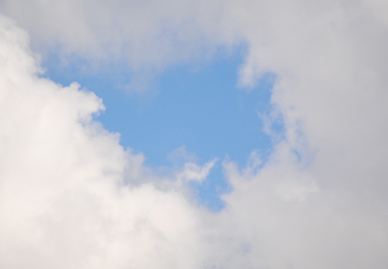 3 - Clouds with Blue Sky Hole